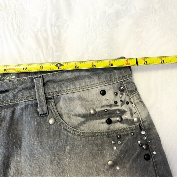 Clock House By C&A Gray Jeans Shorts SZ 32 Waist - Picture 9 of 11